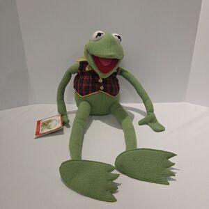 Vintage Muppets 24" Kermit The Frog Eden Toys Jim Henson Kohls/Macy's Rare